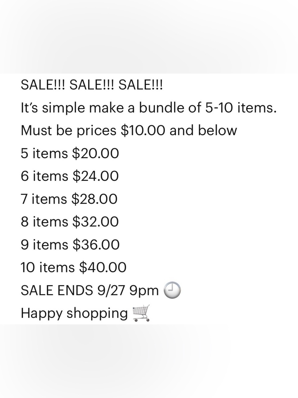 Unbranded Women Other - Promotional Sale Graphic (Black Text)